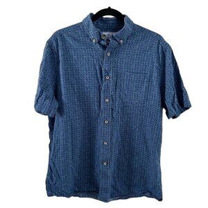 Southern Tide Linen Blend Men’s Short Sleeve Button Up, Sz Medium